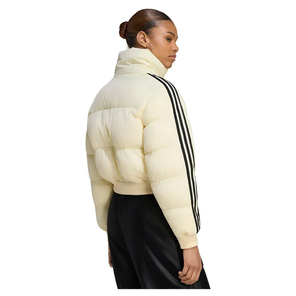 Женская куртка-пуховик укороченная Adicolor от Adidas Originals, Beige — фото 2