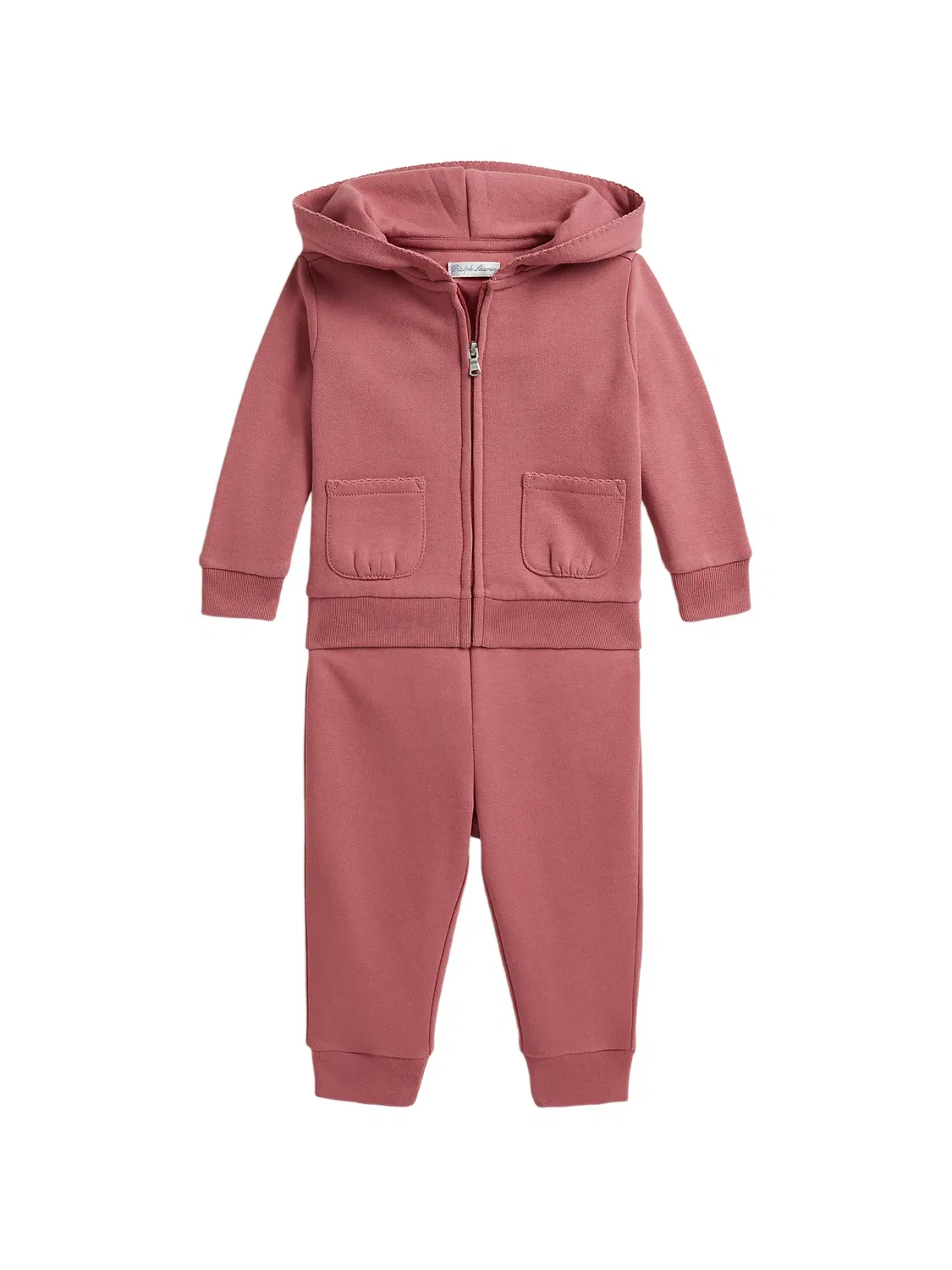 Polo Ralph Lauren Худи и джоггеры с пико-отделкой, розовый