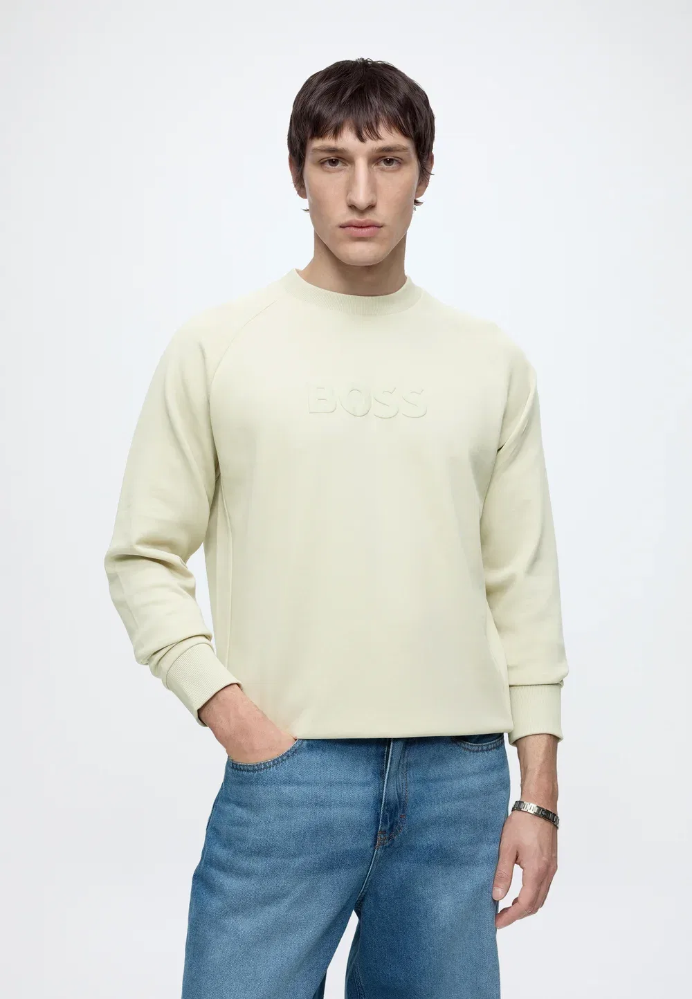 Салбо - толстовка Boss, Light Beige — фото 4