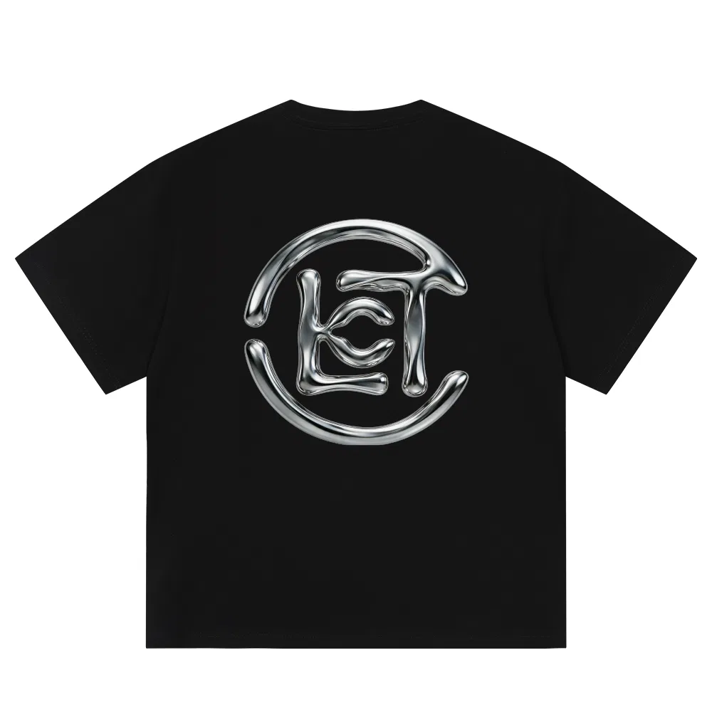 Детская футболка с круглым вырезом, свободного кроя T Shirts Unisex, бренд CLOT, Black