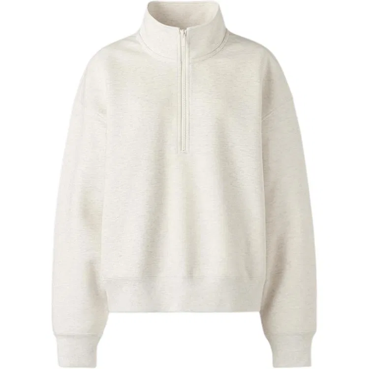 Женская толстовка с воротником-стойкой 30 Light Beige UNIQLO, Light Beige
