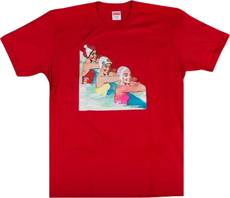 

Футболка Supreme Swimmers T-Shirt 'Red', красный