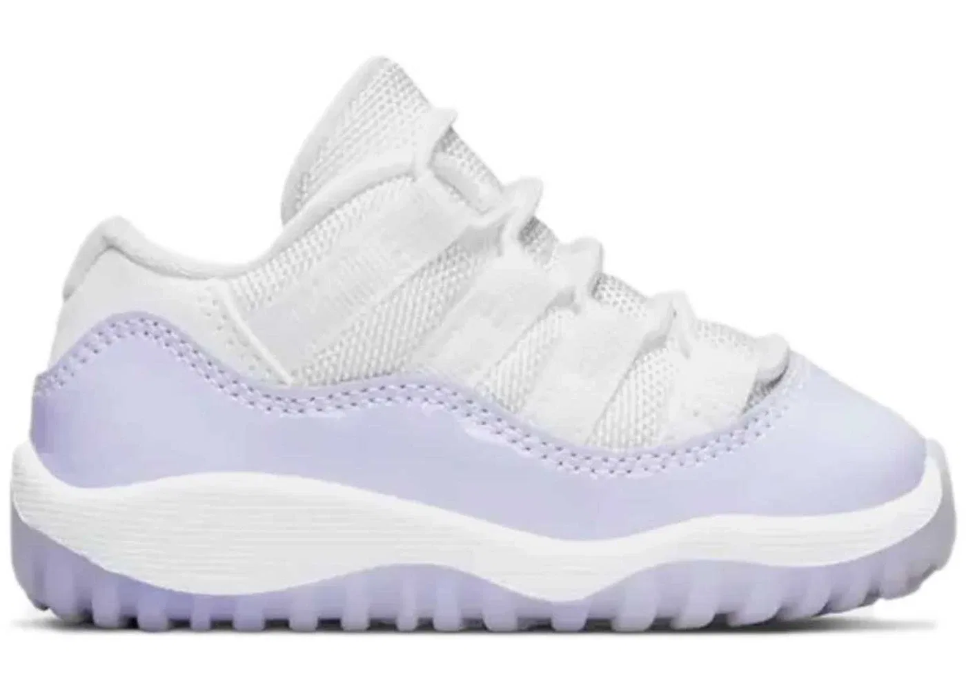 Детские кроссовки с низким верхом Jordan 11 Retro Low Pure Violet Jordan, White/Pure Violet/White