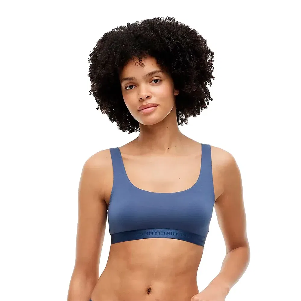 Женский бюстгальтер-бралетт из стрейч-модала Tommy hilfiger, Blue