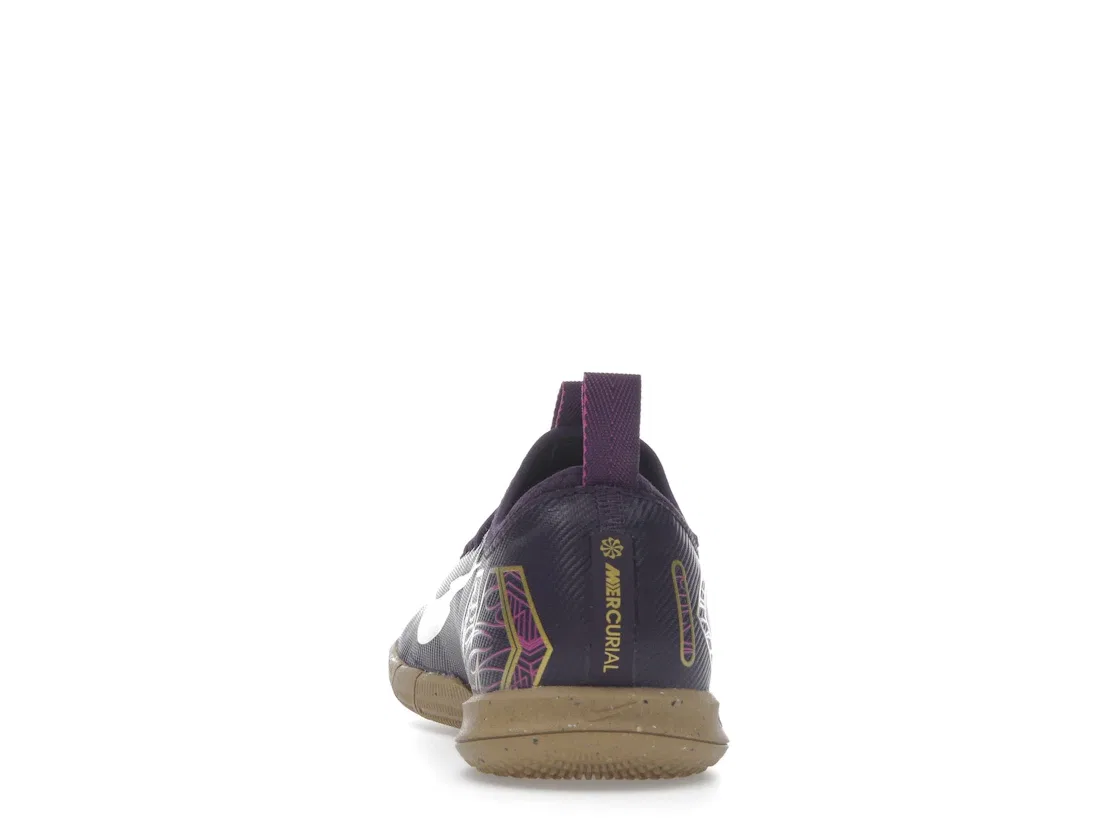 Детские кроссовки для мальчиков с принтом Nike Zoom Mercurial Vapor 16 Academy IC, Grand Purple Pale Ivory — фото 4