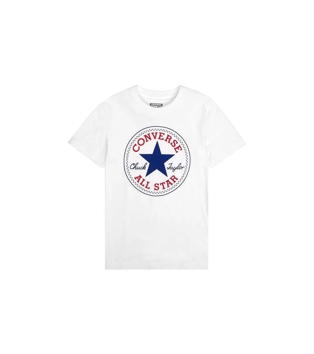 Детская футболка с коротким рукавом Converse Chuck Patch, Weiß
