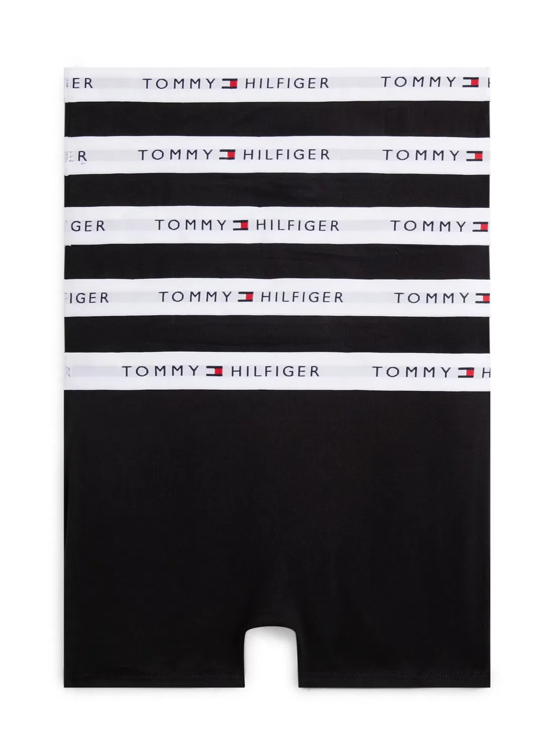 Трусы-боксеры хлопковые комплект из 5 штук Tommy Hilfiger, черный — фото 2