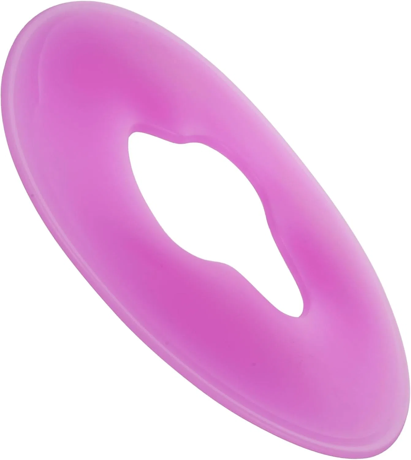 Подушка для лица силиконовая U-образная, CIYODO, 30.5x26x1.5 см, Purple