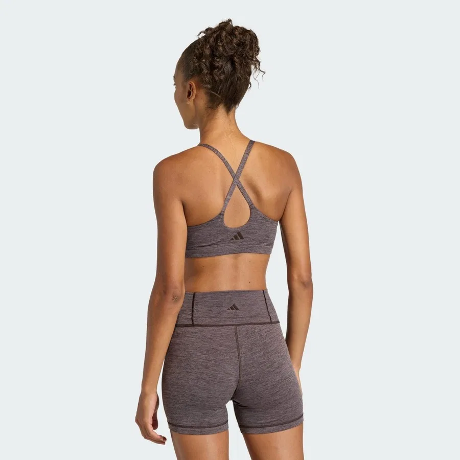 Спортивный бюстгальтер с легкой поддержкой All Me Light Support Bra adidas, Белый — фото 2