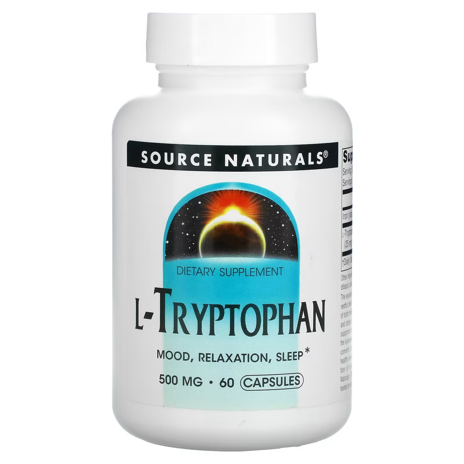 

Source Naturals L-триптофан 500 мг, 60 капсул