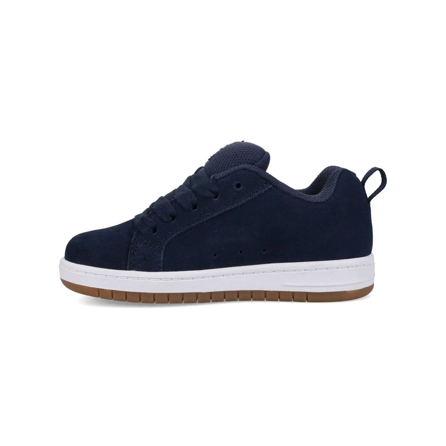 Детские кожаные кроссовки Court Graffik DC Shoes, Navy/White/Gum — фото 3