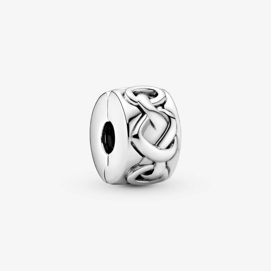 

Шарм-клипса Pandora Moments Knotted Hearts, серебро