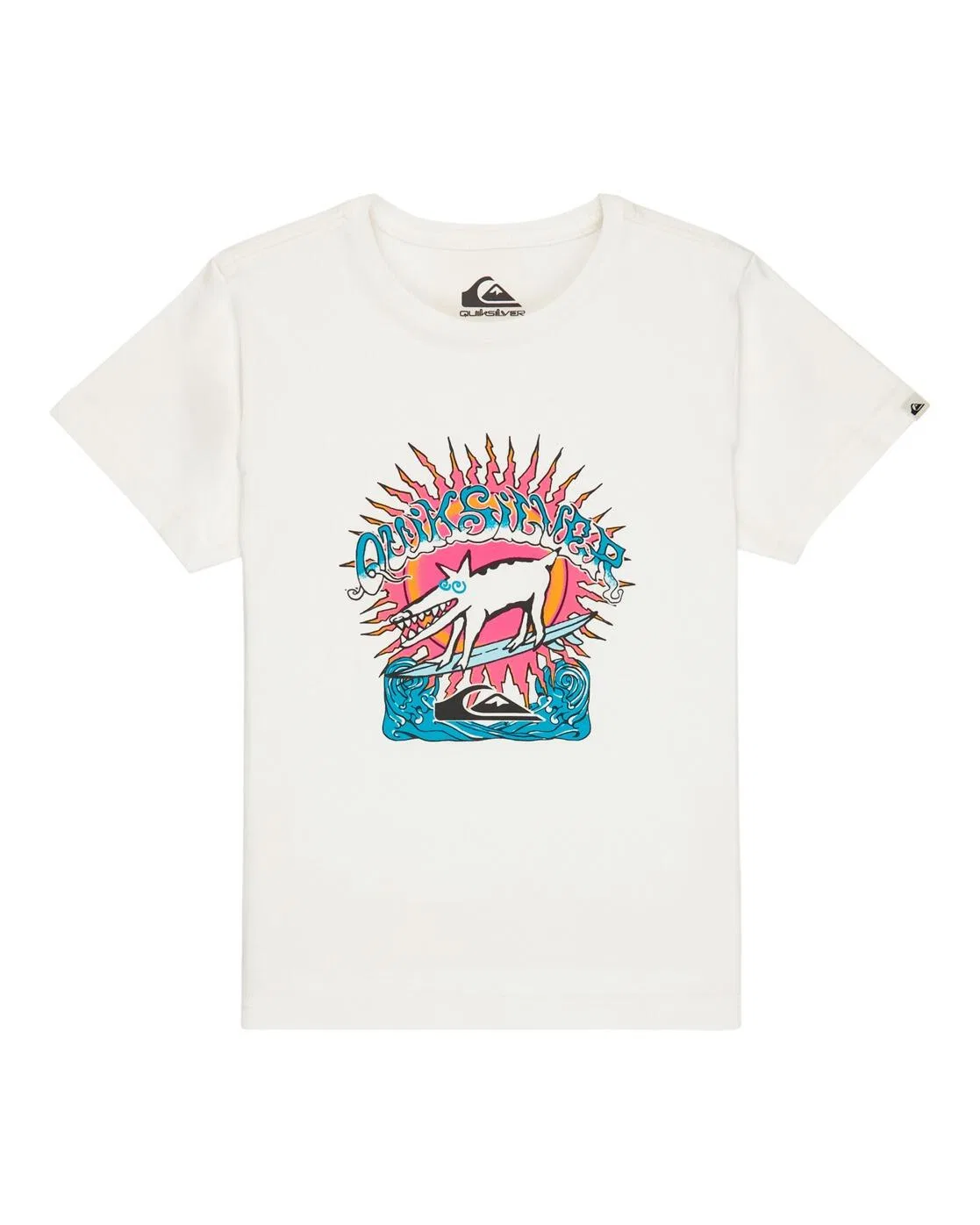 Детская футболка с принтом EV ANIMAL SURFER Quiksilver, Cotton White