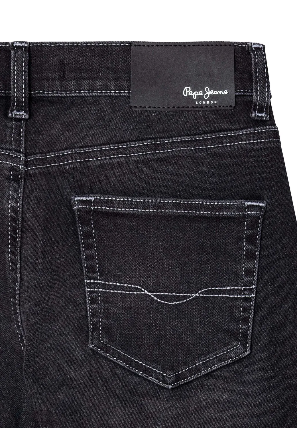 Прямые джинсы, выцветший черный цвет - джинсы зауженного кроя Pepe Jeans, Denim — фото 4