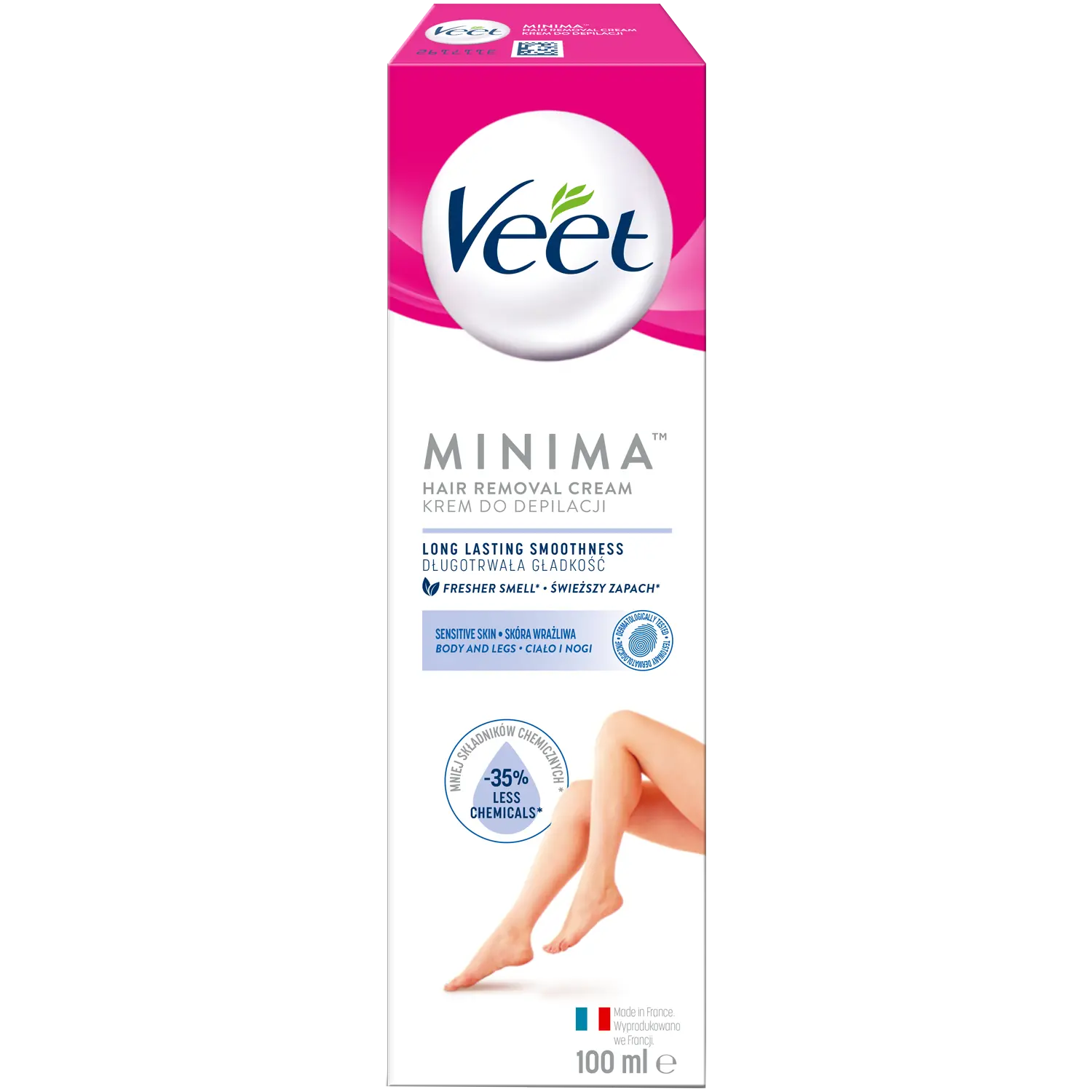 

Veet Aloes i Witamina E крем для депиляции для чувствительной кожи, 100 мл