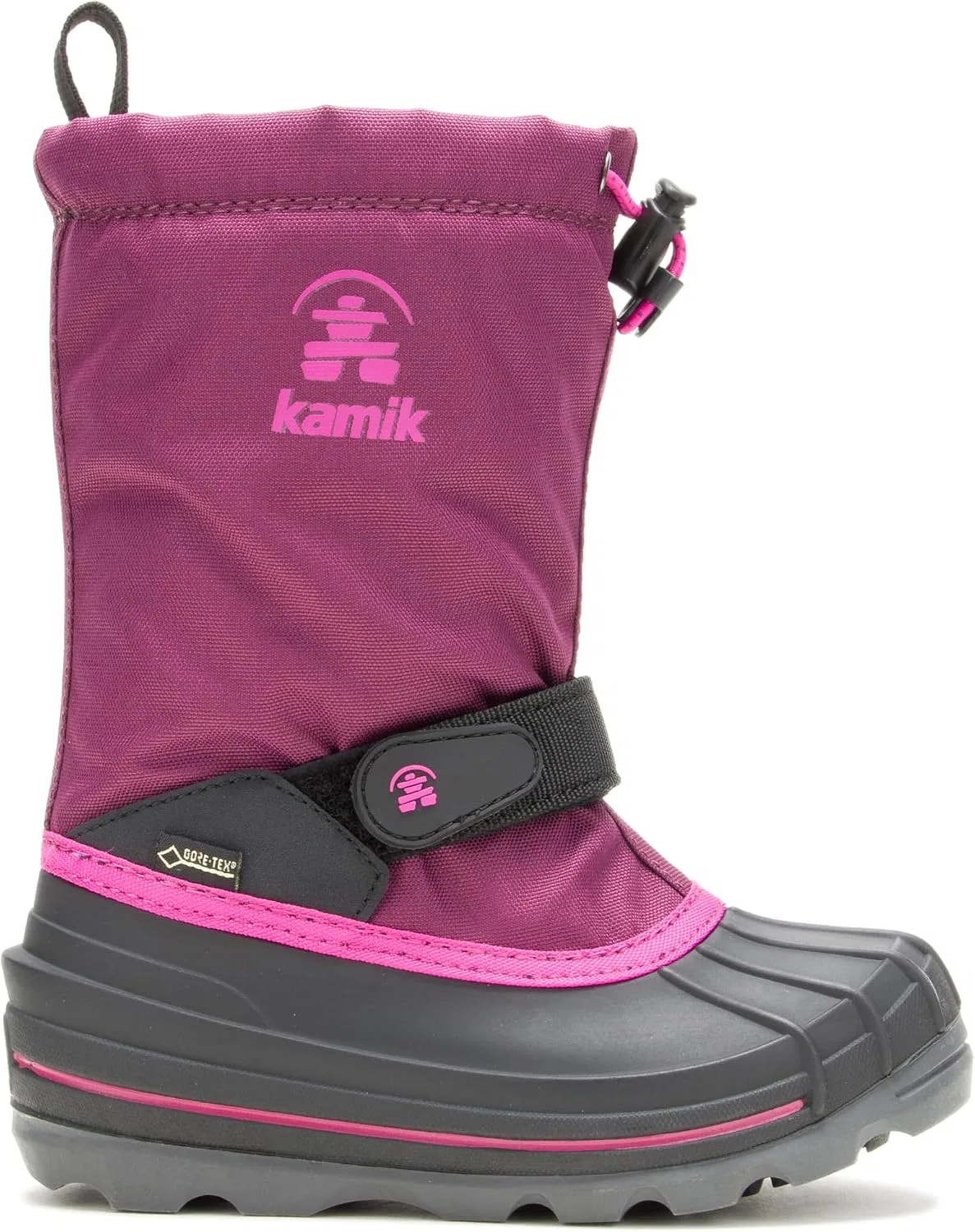 Детские зимние ботинки для девочек водонепроницаемые Waterbug 5 Kamik, Grape — фото 2