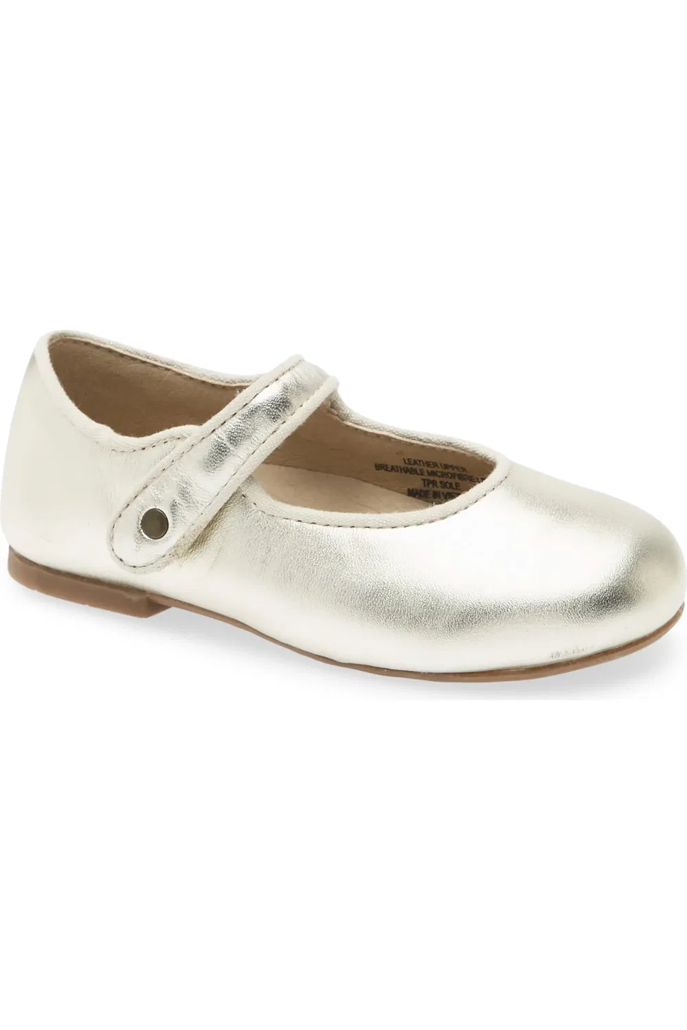 Детские туфли Мэри Джейн на липучке Lady Jane OLD SOLES, Gold