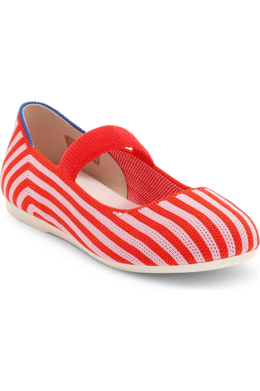Туфли детские мэри-джейн с эластичным ремешком Rothy's, Cherry Stripe