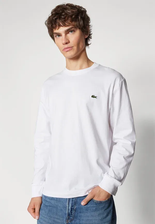 Топ с длинными рукавами Lacoste, белый — фото 4