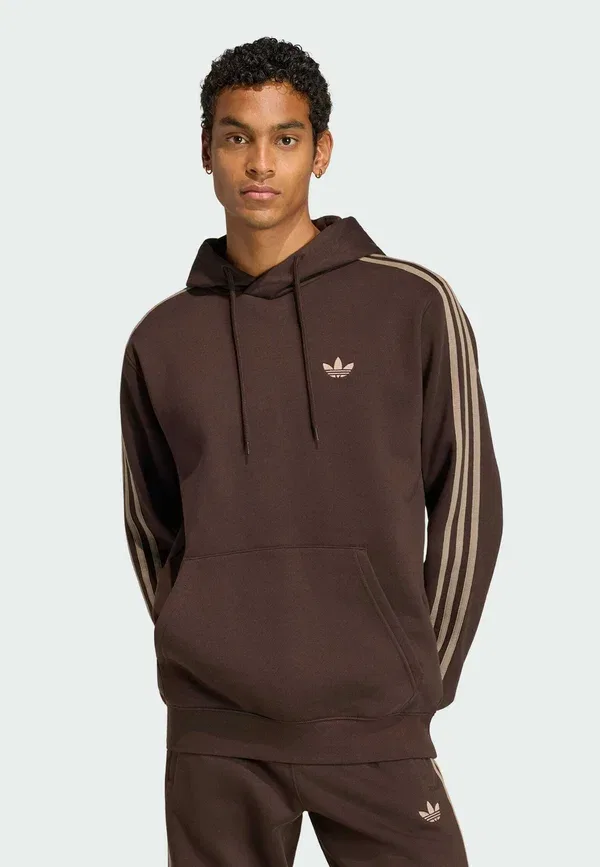 Худи с тремя полосками Adidas Originals, кофейный