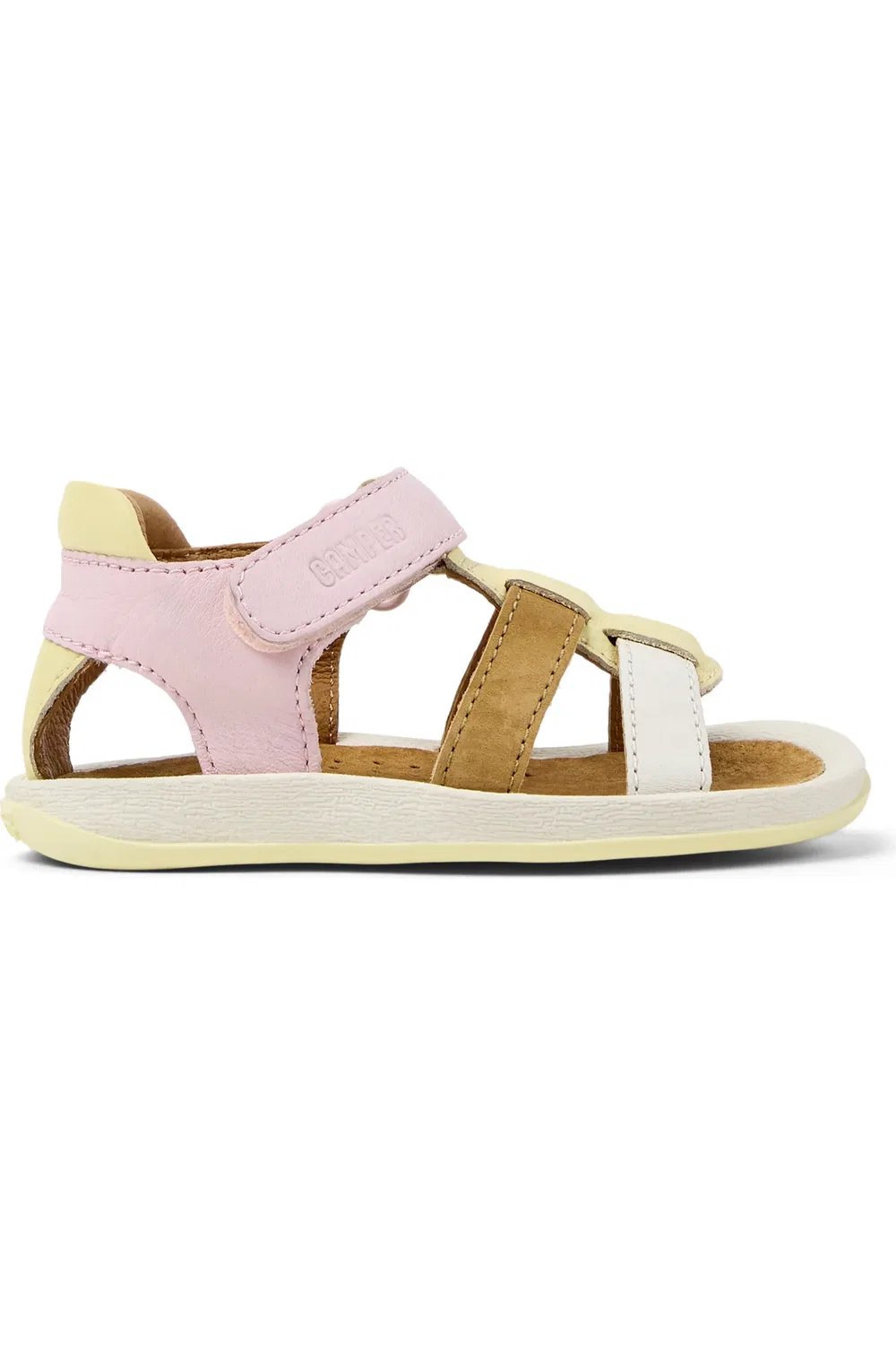 Сандалии детские Camper Bicho Twins Mismatch, эргономичная стелька, Multi - Brown — фото 3