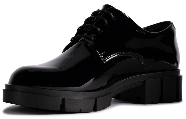 Туфли на платформе женские низкие черные Clarks — фото 2