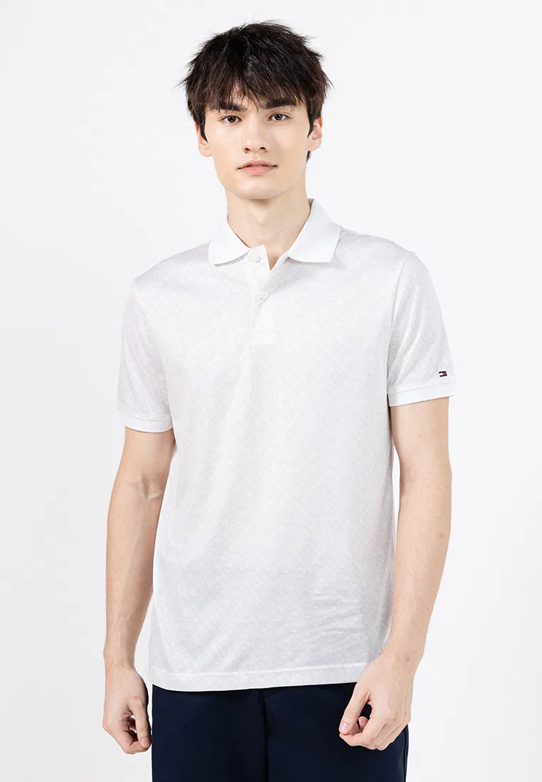 Поло Monogram Regular, Th Mainline Tommy Hilfiger, белый