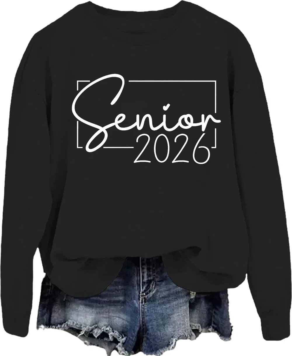 Худи Senior 2026 для женщин и мужчин, Black-1