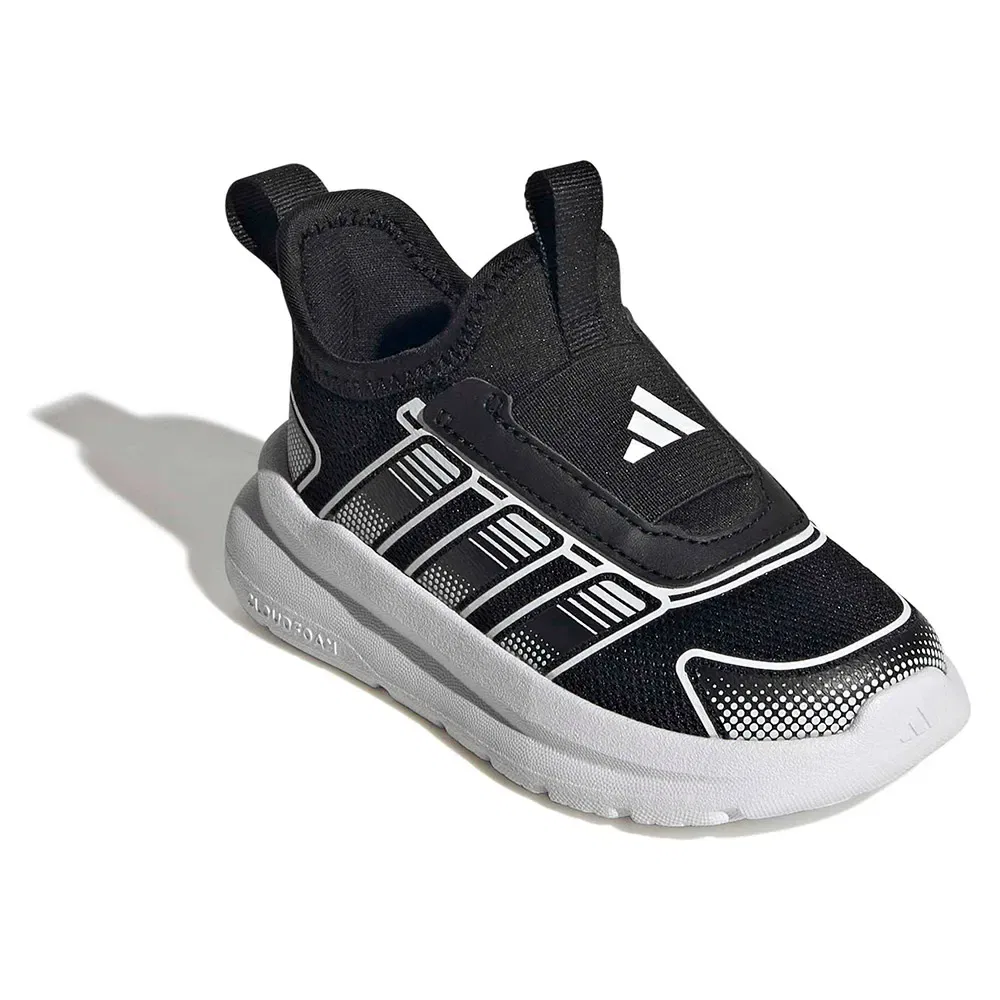 Детские слипоны-кроссовки с ремешком Tensaur Comfort 2 AC Adidas, Black — фото 2