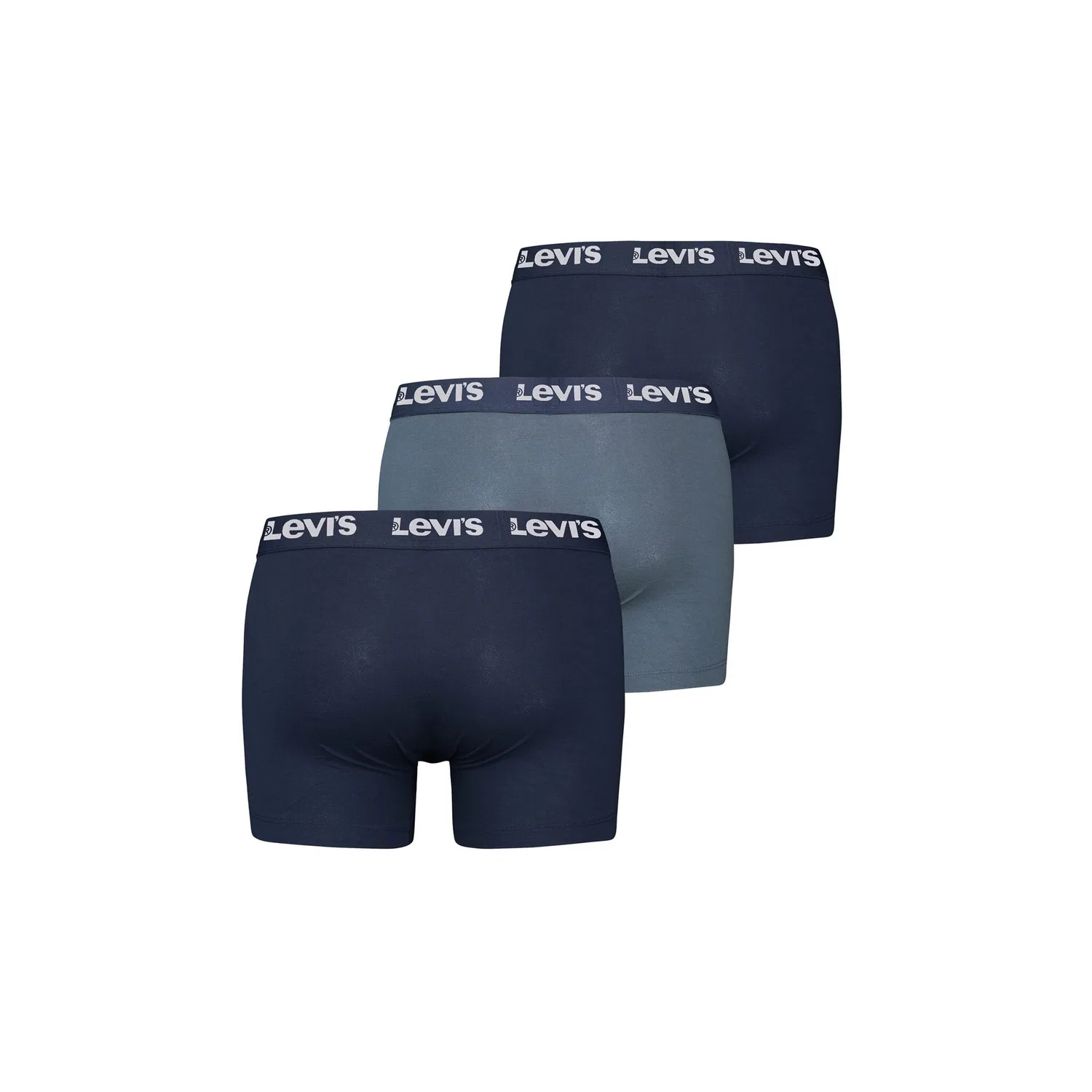 Мужские боксеры 3 шт. Repeat Logo Boxer Brief Levi's, Dark Blue — фото 2