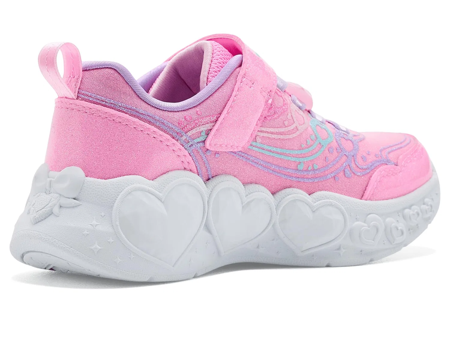 Кроссовки Enchanted Heart Lights 303266L (для маленьких и больших детей) Skechers Kids, Pink/Multi — фото 4