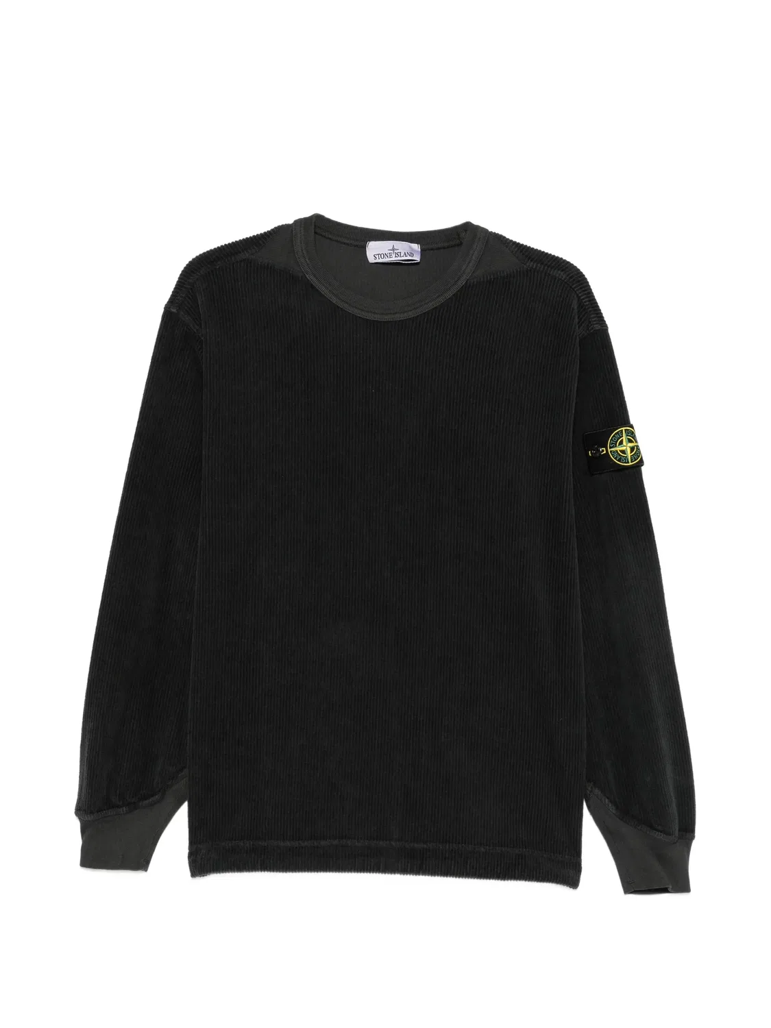 Stone Island Свитер Compass вельветовый серый