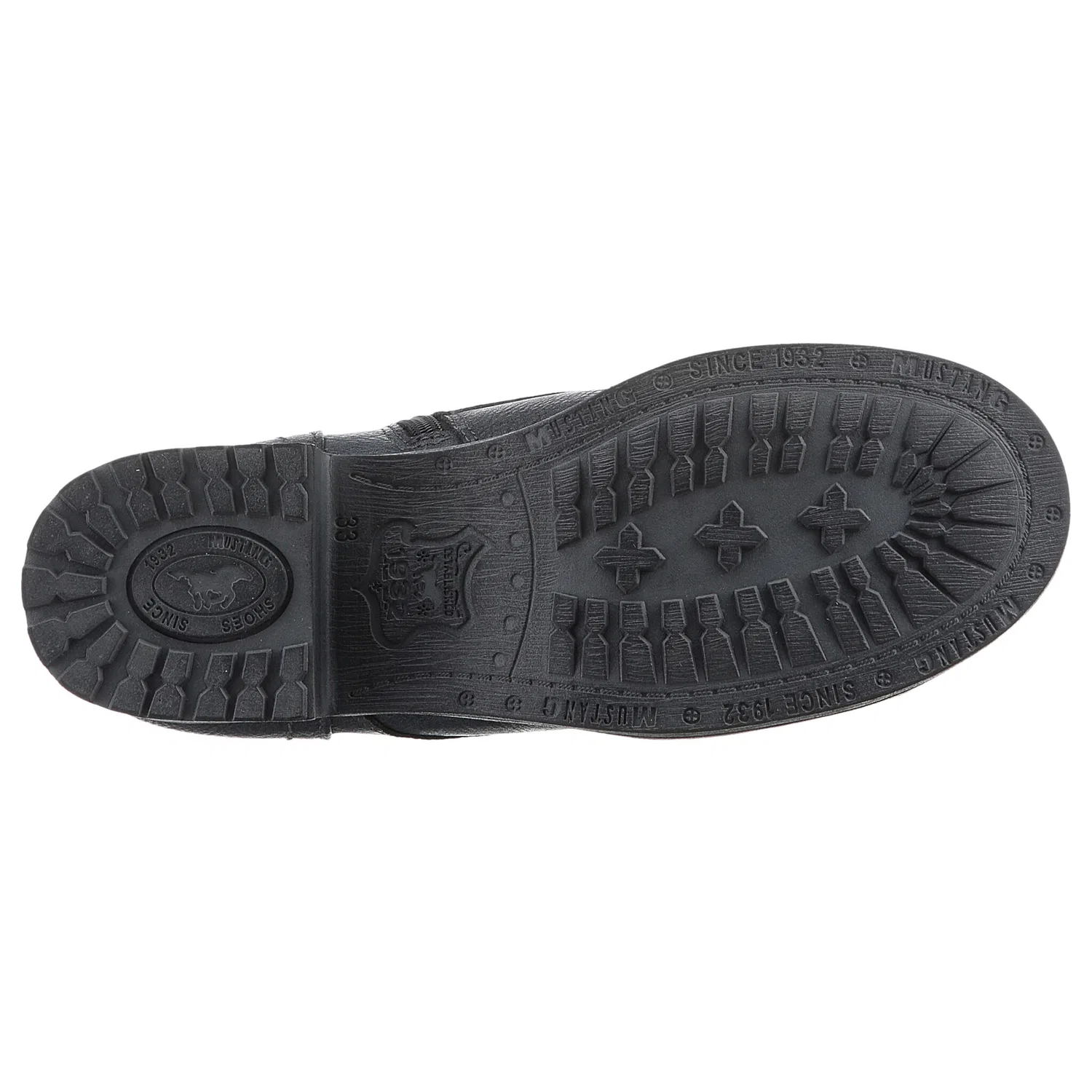 Детские зимние ботинки на шнуровке и молнии Mustang Shoes, Navy Used — фото 3
