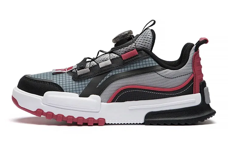 Детские кеды Li-Ning YOUNG Journey 2.0 LOW с поворотной пряжкой, Black Red