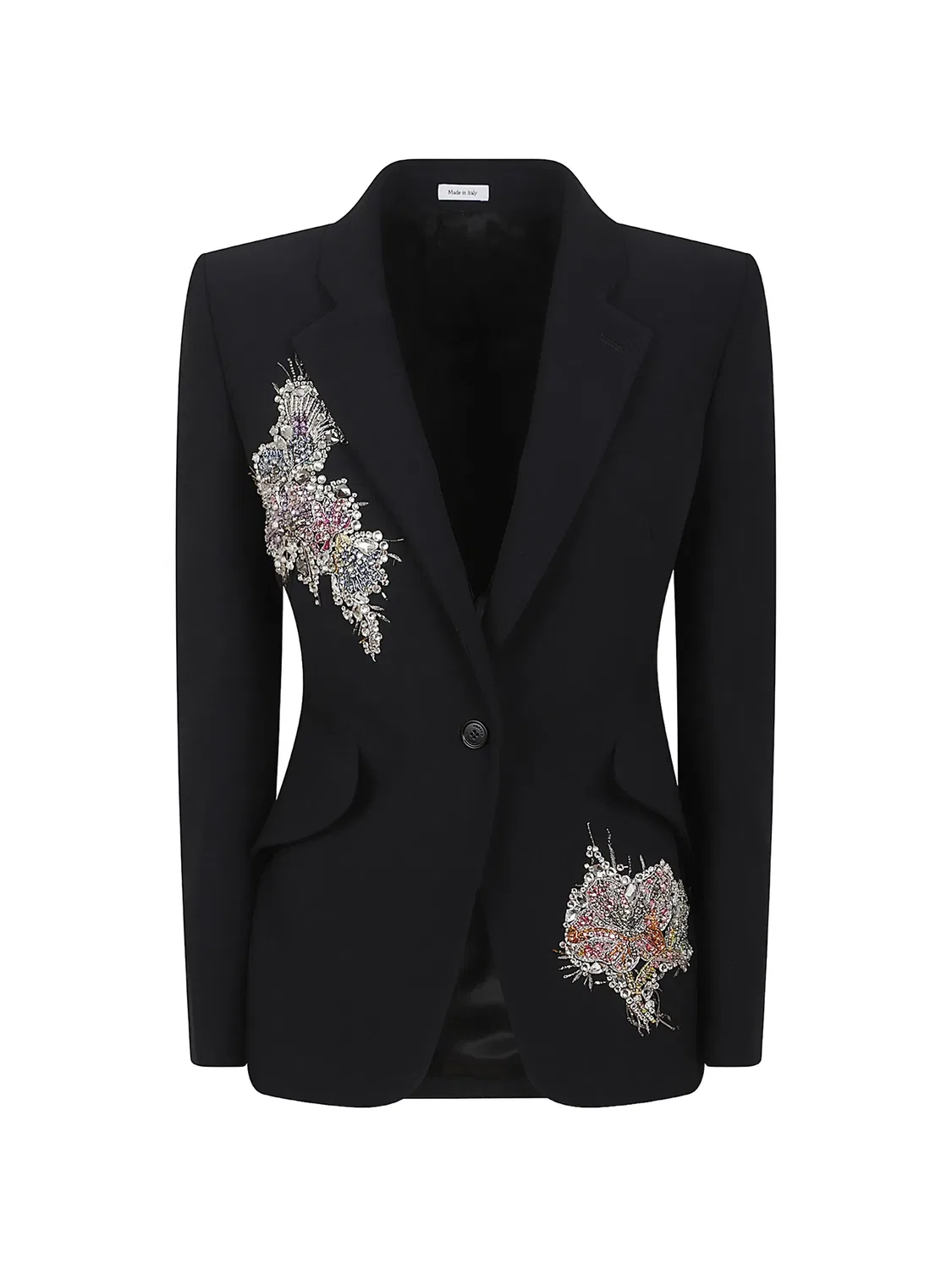 Декорированный блейзер Alexander Mcqueen, черный