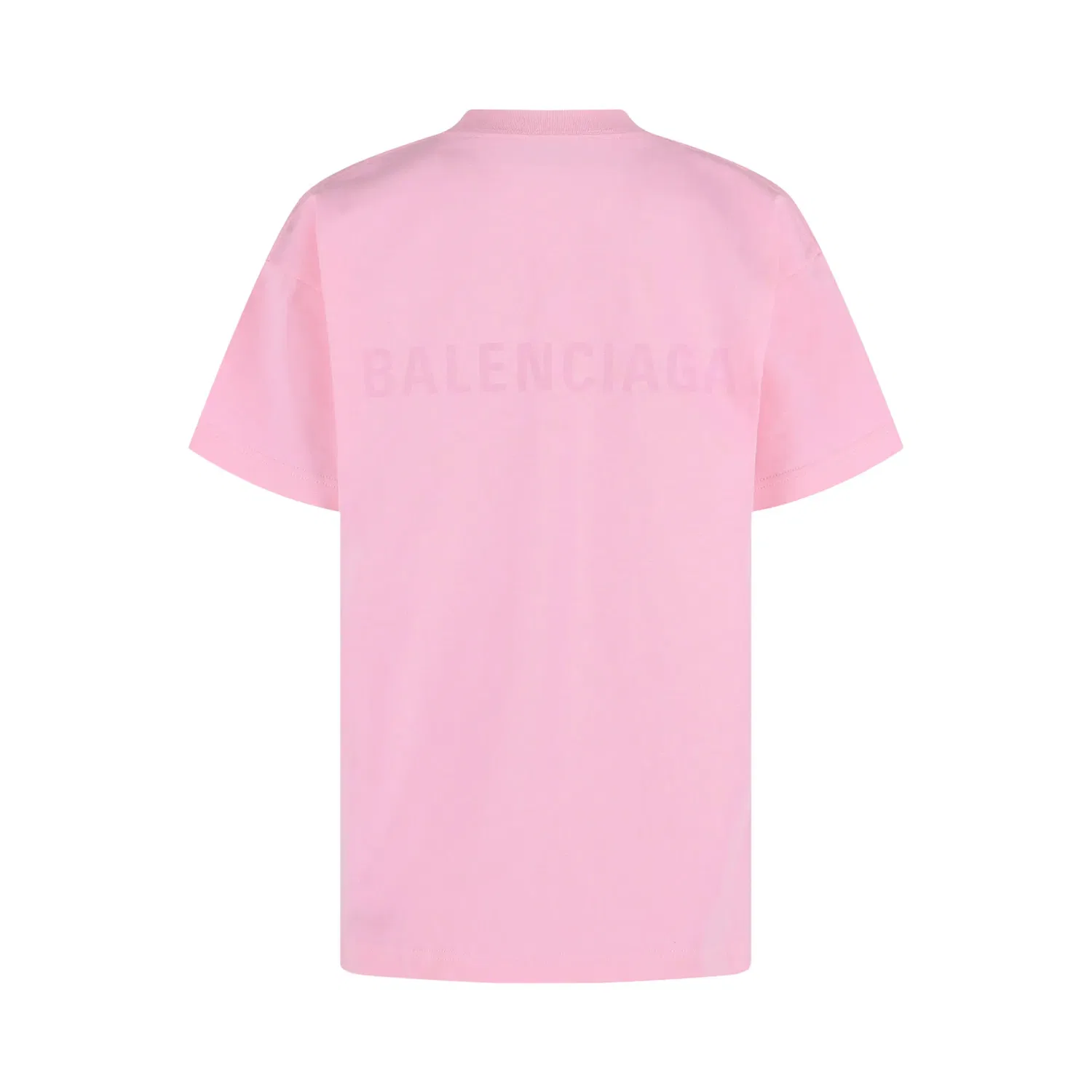 Футболка Balenciaga Medium-Fit Tonal Logo T-Shirt, розовый — фото 2