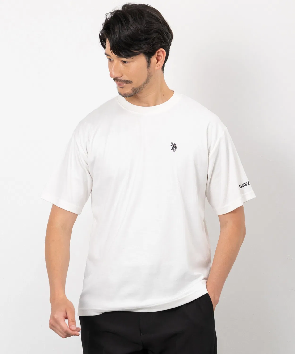 Мужская футболка с вышивкой Regular Silhouette U.S. POLO ASSN., Белый — фото 4