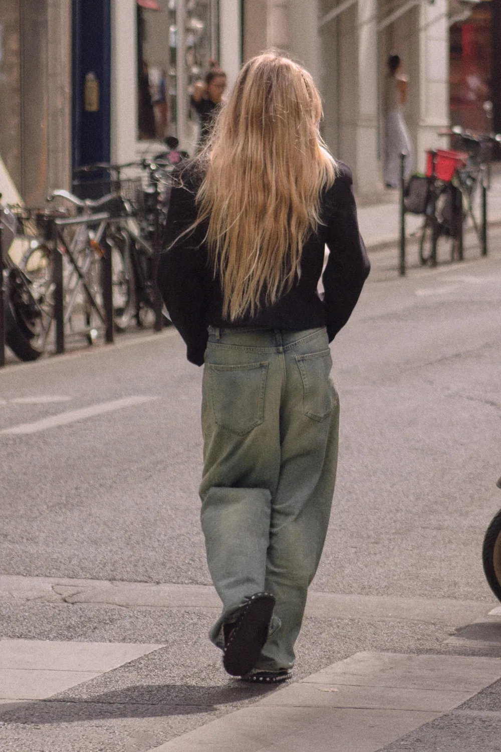 Приталенный пиджак с подплечниками ZARA, Black — фото 2