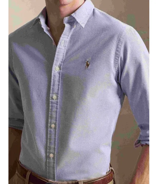 Мужская рубашка с длинным рукавом Polo Ralph Lauren, Lavanda — фото 4