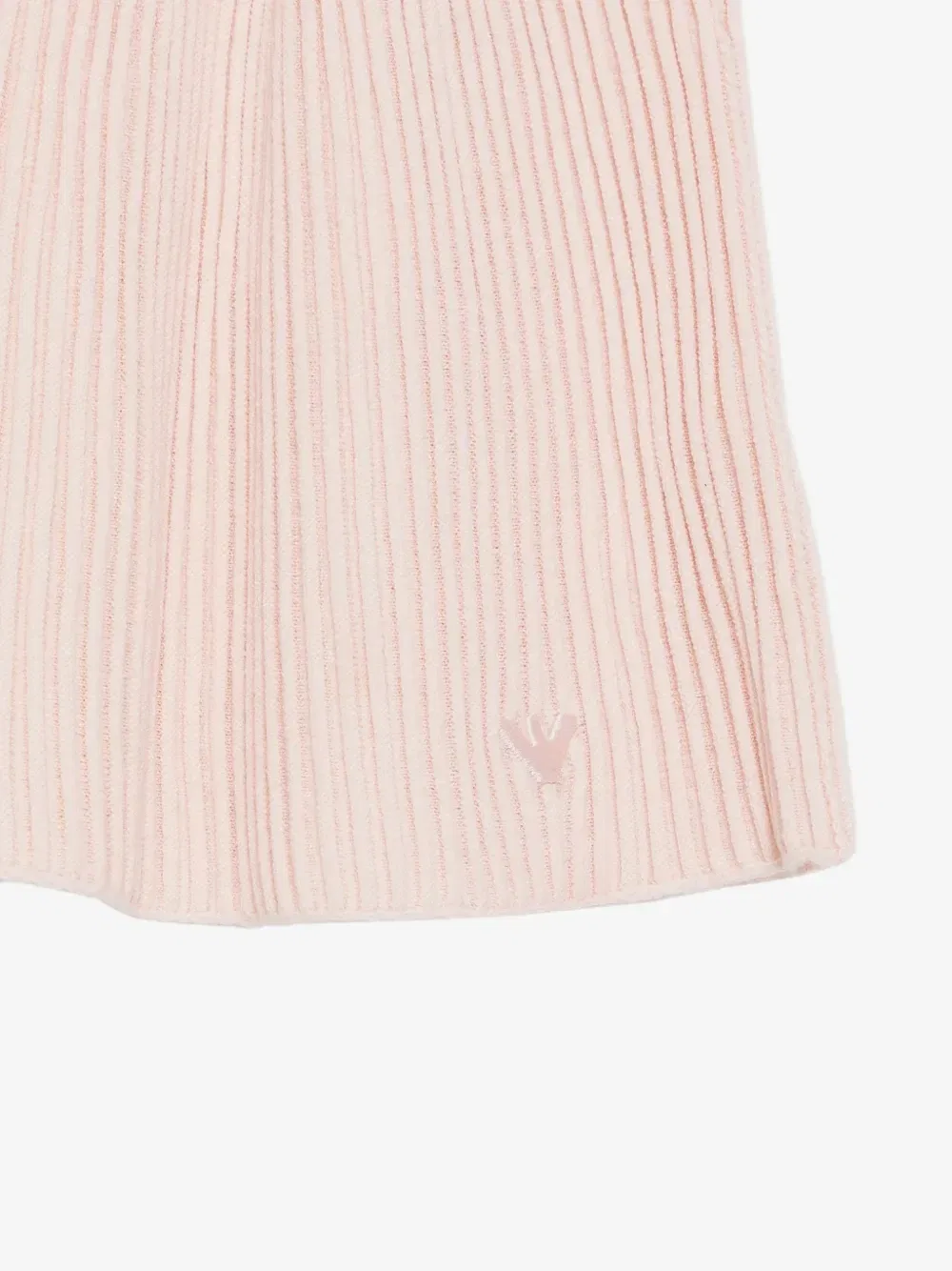 Трикотажное платье с логотипом и нашивкой Emporio Armani Kids, розовый — фото 3