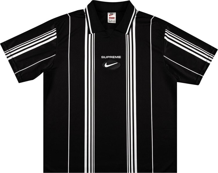 

Футболка Supreme x Nike Jewel Stripe Soccer Jersey 'Black', черный