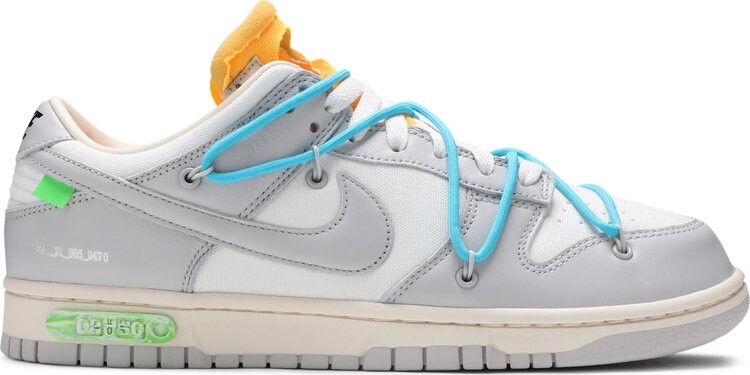 

Кроссовки Nike Off-White x Dunk Low 'Lot 02 of 50', белый, Белый;серый, Кроссовки Nike Off-White x Dunk Low 'Lot 02 of 50', белый