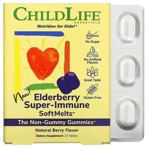 

Комплекс витаминов Super-Immune SoftMelts 27 таблеток, ChildLife