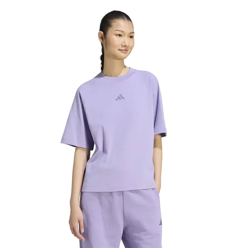 Футболка с коротким рукавом Kit Small Logo Adidas, фиолетовый