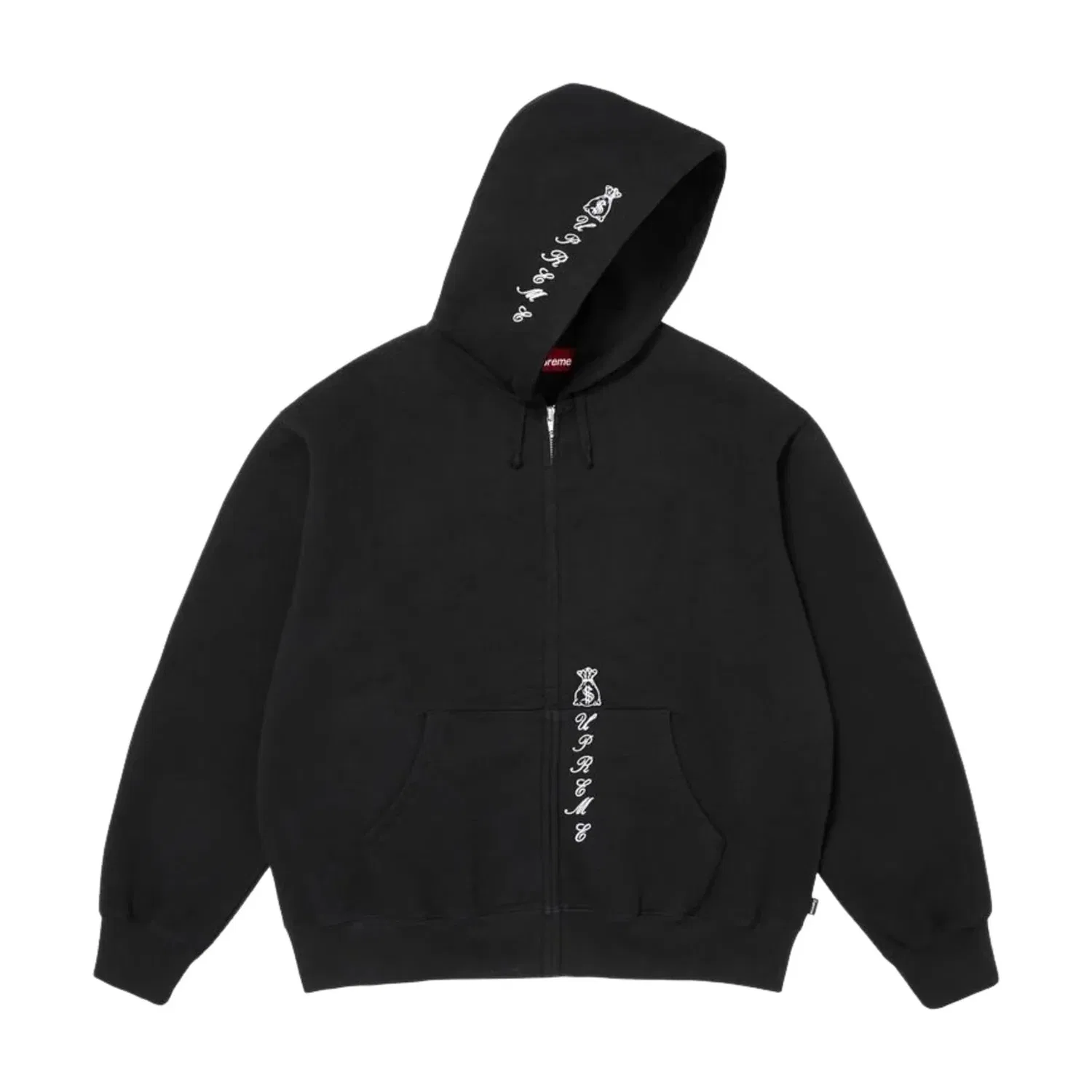 Мужская куртка Larry Clark FW26 Hooded Varsity Jacket 'Black' Supreme, черный — фото 2