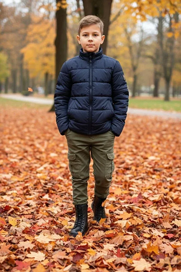 Детские ботинки для мальчиков непромокаемые Runnix Shoes, Black — фото 4