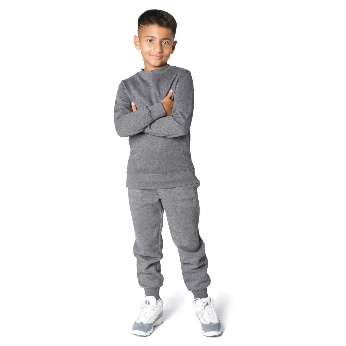 Детские спортивные штаны для мальчиков из флиса Everyday Kids, Charcoal Gray — фото 3