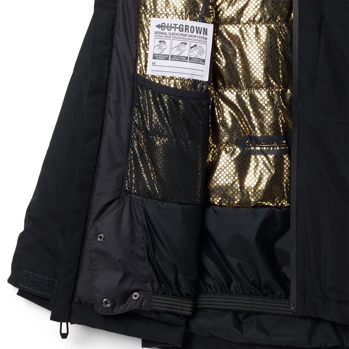 Детская куртка для мальчиков водонепроницаемая Holcomb Grove Jacket Columbia, черный — фото 4
