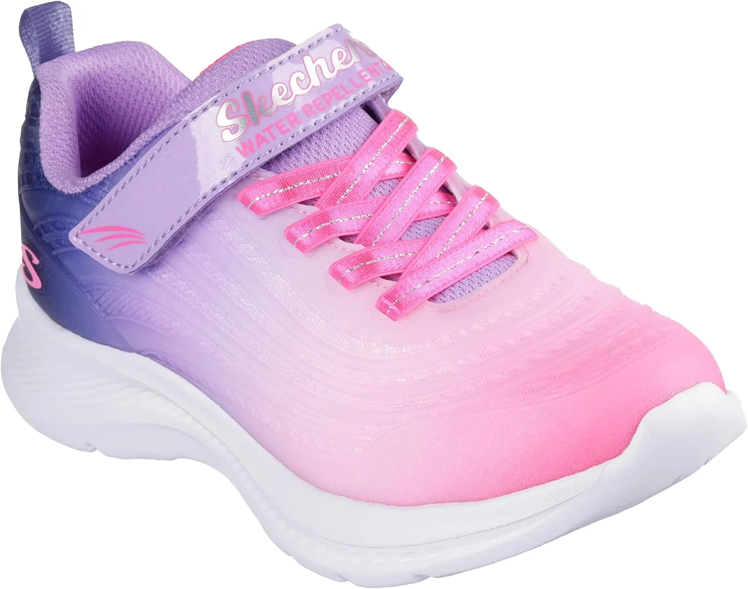 Детские кроссовки для девочек с принтом Jumpters 2.0 Blurred Dreams Skechers, Hot Pink/Navy — фото 4
