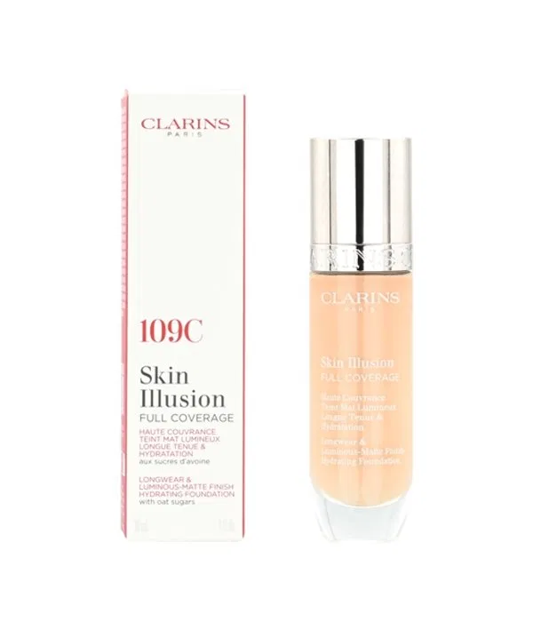 Тональный крем Clarins Skin Illusion Full Coverage Hydrating Foundation 109c 30 мл